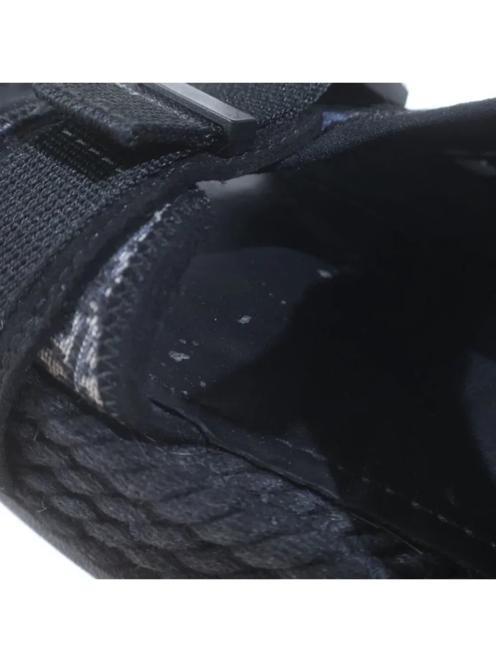 Dior SS Atlas Oblique Belt Sandals Black Blue